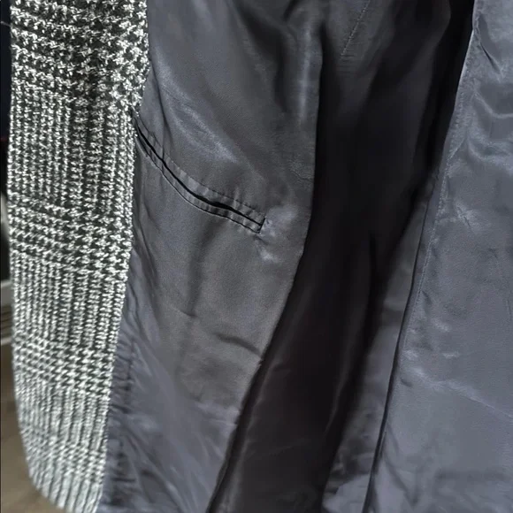 Black and Gray Plaid Coat Massimo Bizzocchi